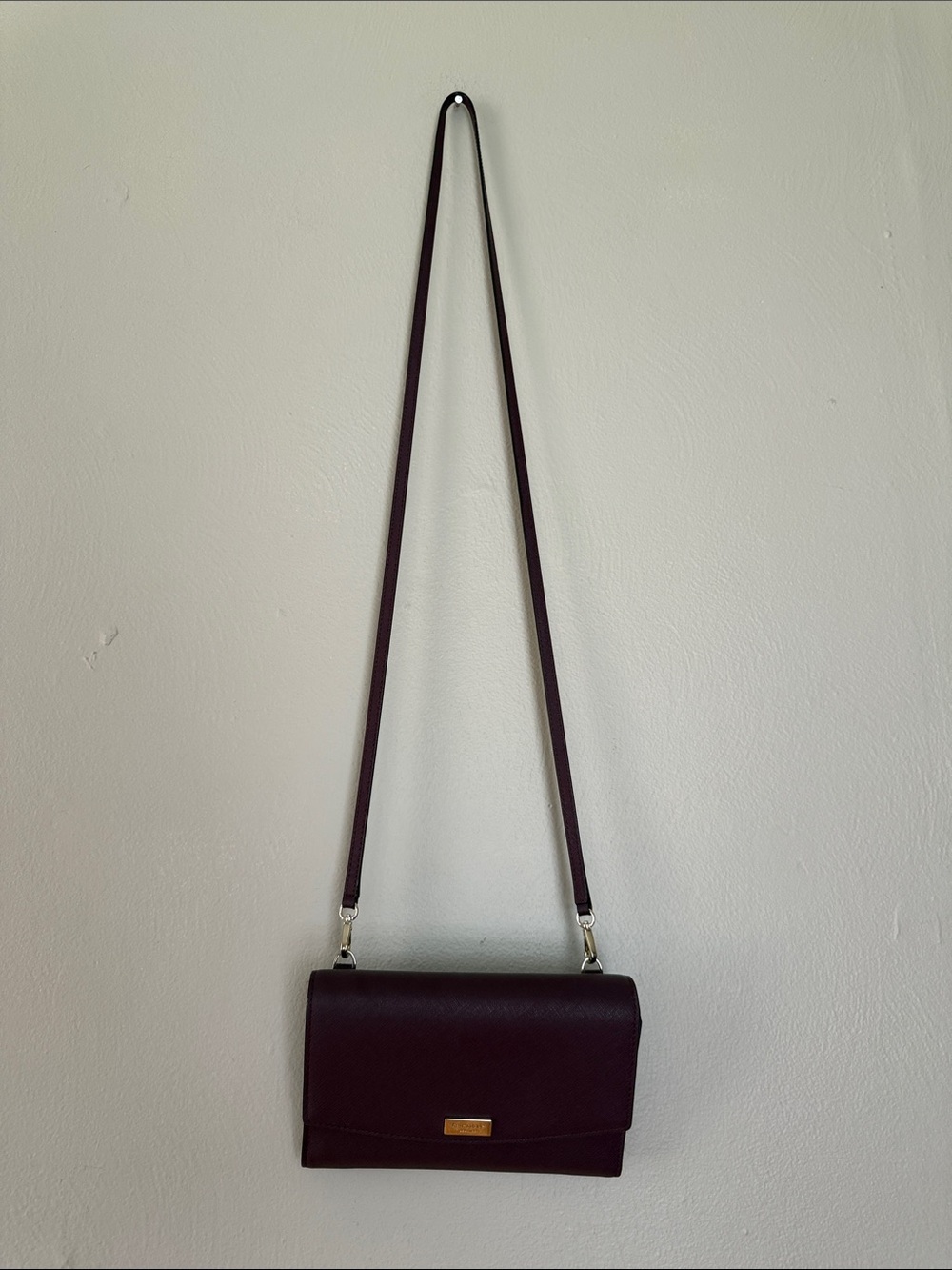 Kate Spade Women's Dark Plum Crossbody Shoulder Bag - Picture 1 of 13